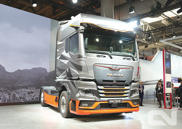 IAA 2022에서 공개된 만트럭버스의 대형 전기트럭 'e트럭'