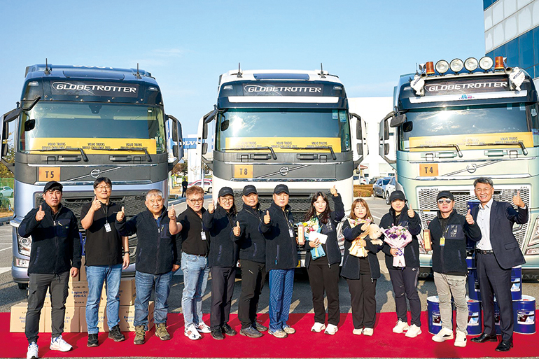 3년 만에 오프라인으로 개최된 볼보트럭 연비왕대회