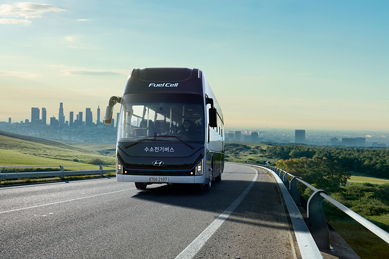 현대자동차 수소연료전기버스 '유니버스'