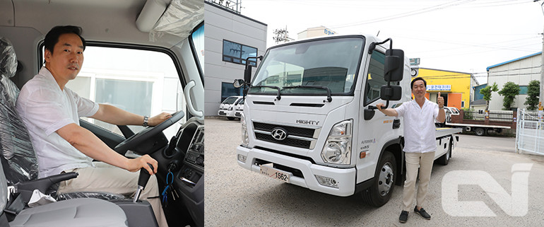 인천 남동구에서 11년간 자동차를 수송하는 카캐리어(Car Carrier)와 세이프티로더(Safety Loader) 특장사업을 해오고 있는 최현식 에이엠티(AMT)코리아 대표이사의 모습. 