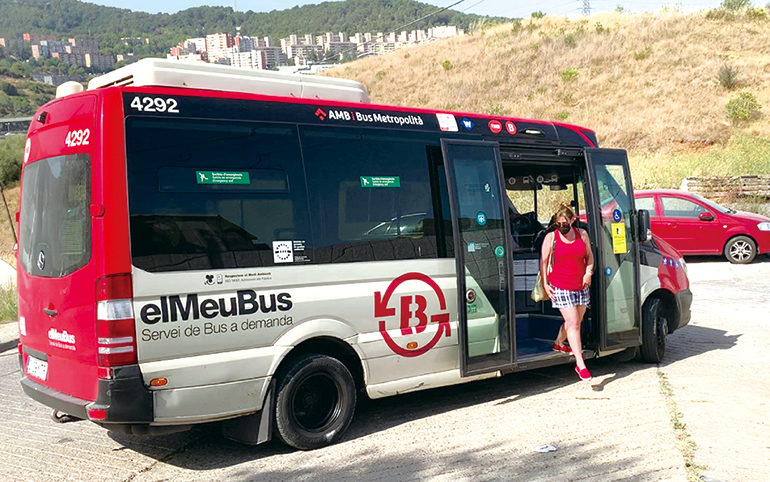 스페인 바르셀로나의 수요응답형버스 ‘엘뮤버스(elMeuBus)’.