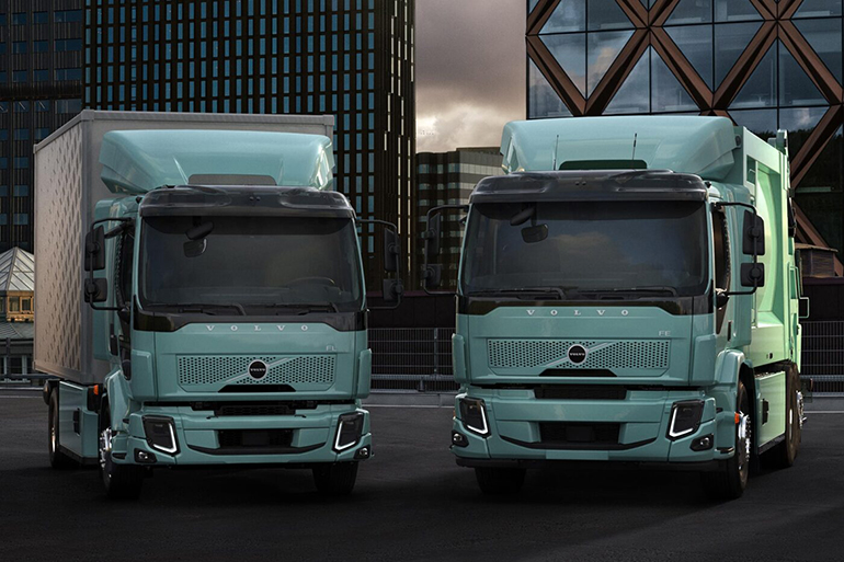 볼보트럭의 자사의 중형 트럭 전기모델인 FL 일렉트릭과 FE 일렉트릭의 풀체인지 모델을 공개했다.