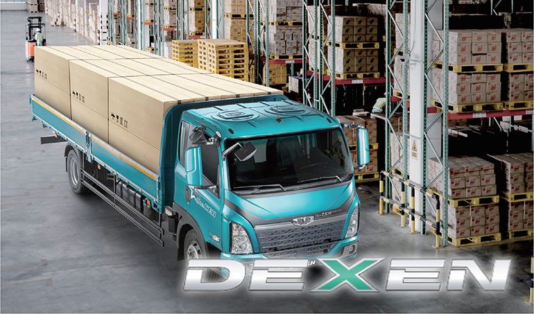출시 3주년을 맞은 '더쏀(DEXEN)', 동급모델 대비 차별화된 적재중량과 다양한 편의사양으로 지난해 준중형트럭 모델 중 판매량 2위를 차지했다.