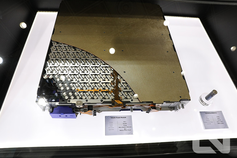 FH일렉트릭에 탑재되는 삼성SDI의 원통형 리튬이온 배터리 팩.