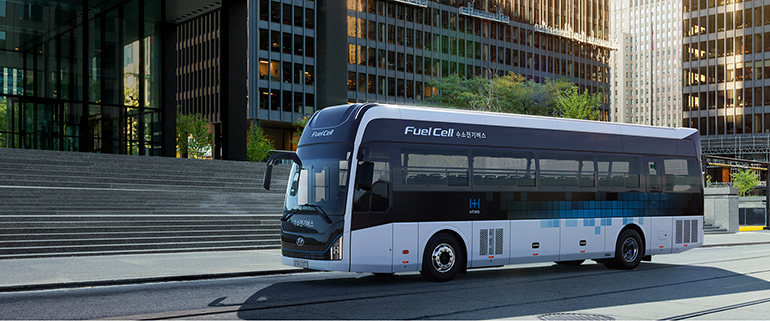 전주국제영화제에 지원되는 수소전기버스