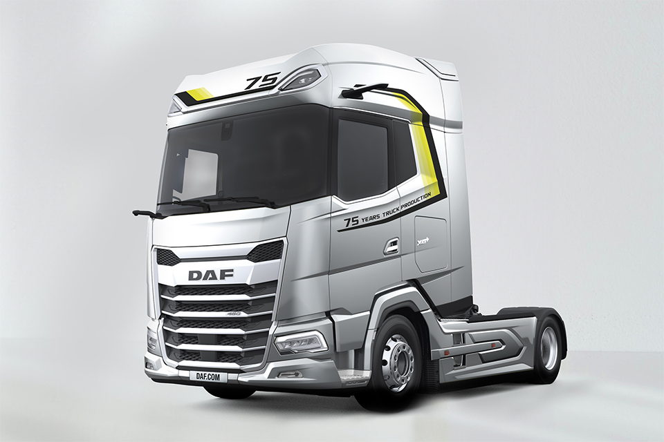 DAF트럭이 창립 75주년 기념으로 출시한 DAF XG+ 스페셜 에디션. 사진 : DAF