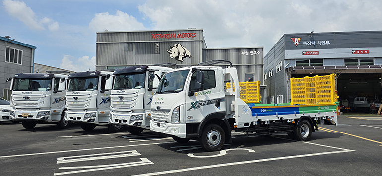 더쎈과 구쎈 자동차사다리차.