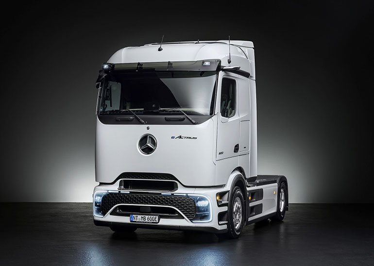 다임러트럭 'e악트로스600'의 모습. 