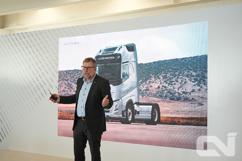 피터 하딘 총괄이사는 FH 에어로가 볼보트럭 에너지 기술의 집약체라고 설명했다.