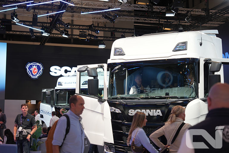 IAA 2024. 스카니아 전시부스 모습.