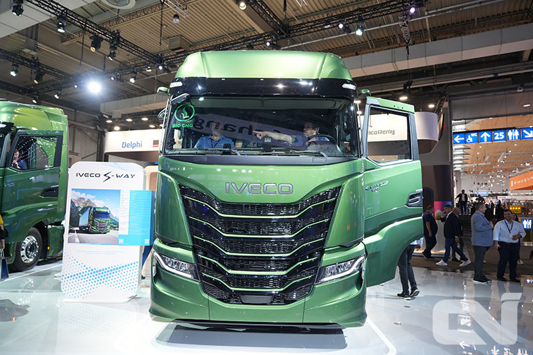 바이오 CNG를 연료로한 S-WAY의 모습.