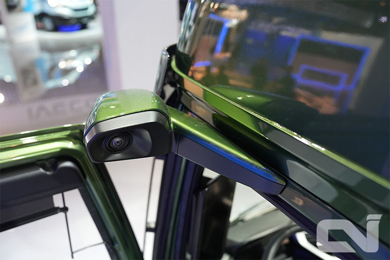 이베코의 디지털 사이드미러의 모습.