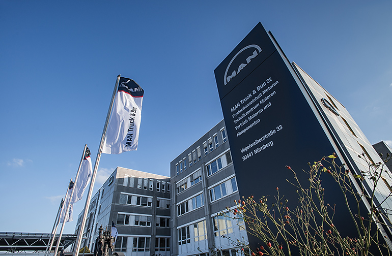 독일 남부에 위치한 만트럭버스의 뉘른베르크 공장의 모습. 