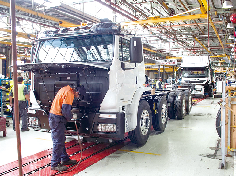 이베코 트럭 생산 모습