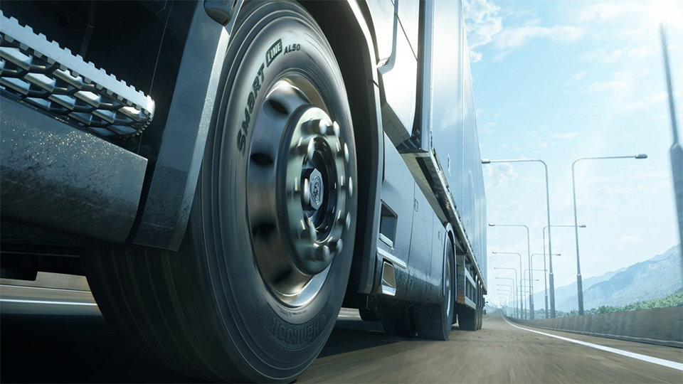 SmartLine AL50 타이어 장착 이미지. (사진 : 한국타이어 북미법인)