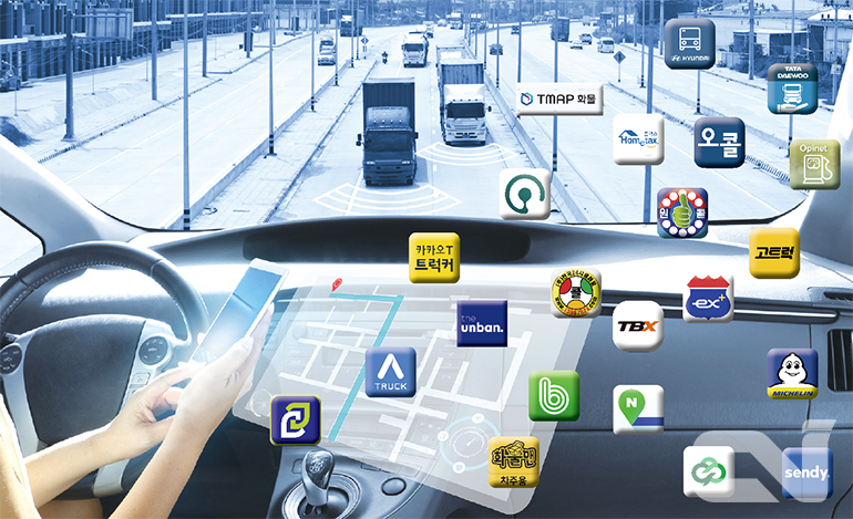 개인 화물차주로 활동하는 기준으로 설명하자면, 우선 가장 대표적인 방법으로 국내 화물정보망 앱을 통해 일감을 구할 수 있다. 가장 이용자 수가 많은 ‘전국24시콜화물’부터 ‘원콜’, ‘더 운반’. ‘브로캐리’, ‘카카오T 트럭커’ 등이 있다. 