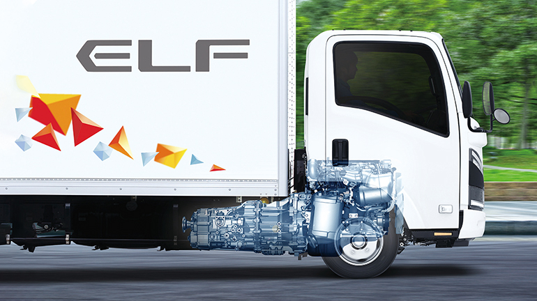 이스즈 엘프(ELF) 파워트레인 이미지.