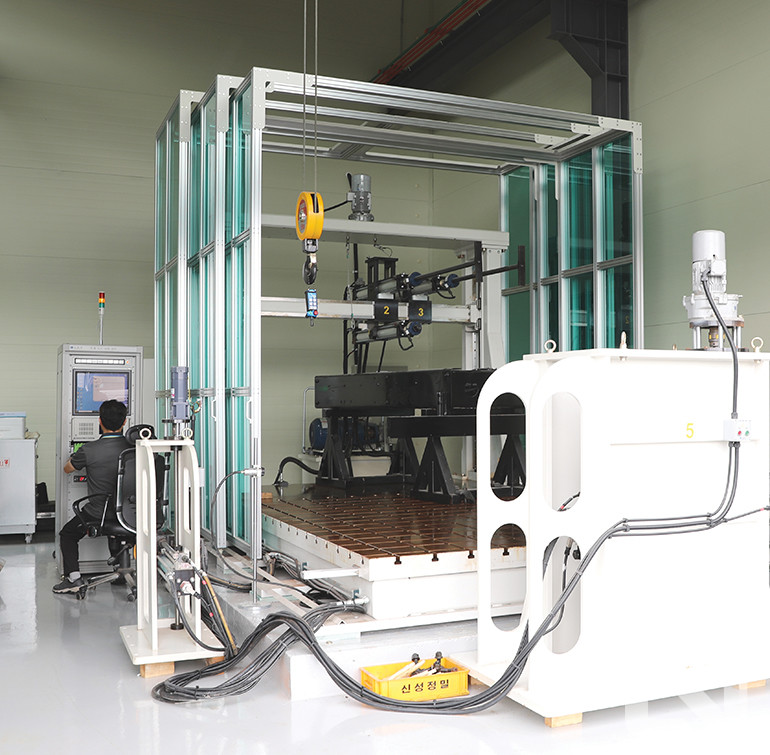 ▲차체강도 시험 