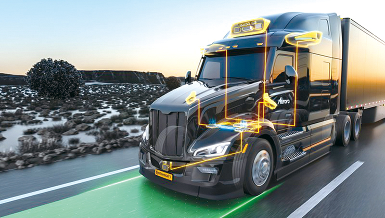 오로라와 컨티넨탈의 자율주행 트럭 ‘세미’