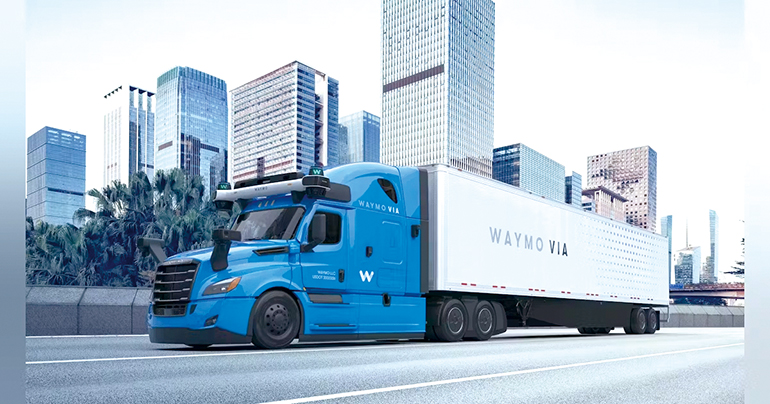 다임러트럭과 웨이모가 합작 개발 중인 자율주행 트럭