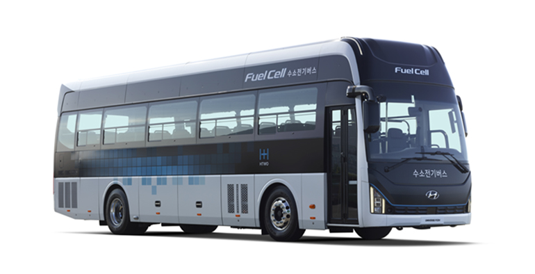 현대자동차의 대형 수소버스 '유니버스 FCEV'