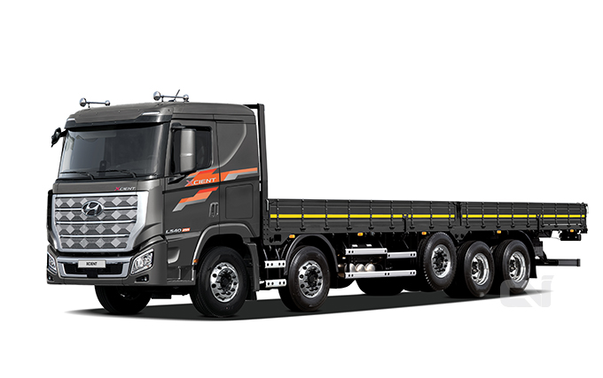 현대차 엑시언트 프로, 10×4 대형 카고트럭. 