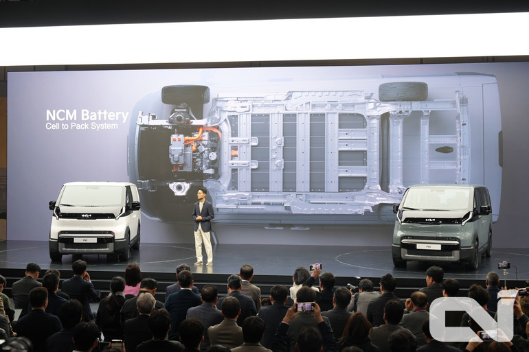 PV5는 배터리 팩 내부에 모듈없이 셀을 직접 탑재한 셀투팩 시스템 및 차량 용도를 고려한 다양한 사이즈의 배터리를 장착했다.