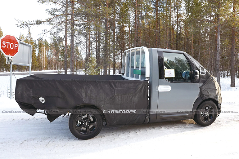유럽 현지에서 테스트 진행 중인 PV5 섀시캡. (사진 출처: 카스쿱스)