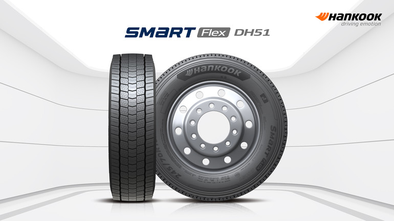 한국타이어의 중대형 카고 트럭용 타이어 '스마트플렉스 DH51' (사진 : 한국타이어)