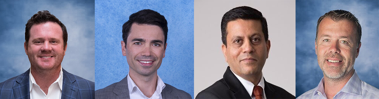 (왼쪽부터) 에이버리 쉬츠 북미 영업 총괄, 알렉스 셰이 글로벌 마케팅 총괄, 아쉰 고팔라스와미 글로벌 서비스·애프터마켓 총괄, 숀 와슨 북미 OEM 총괄 (사진 : 앨리슨트랜스미션)