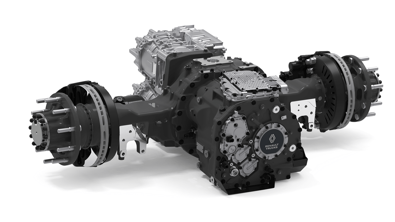 E테크 T에 장착된 전기 액슬, 섀시의 공간 활용성을 높임으로써 1회 주행가능거리가 확대됐다. 