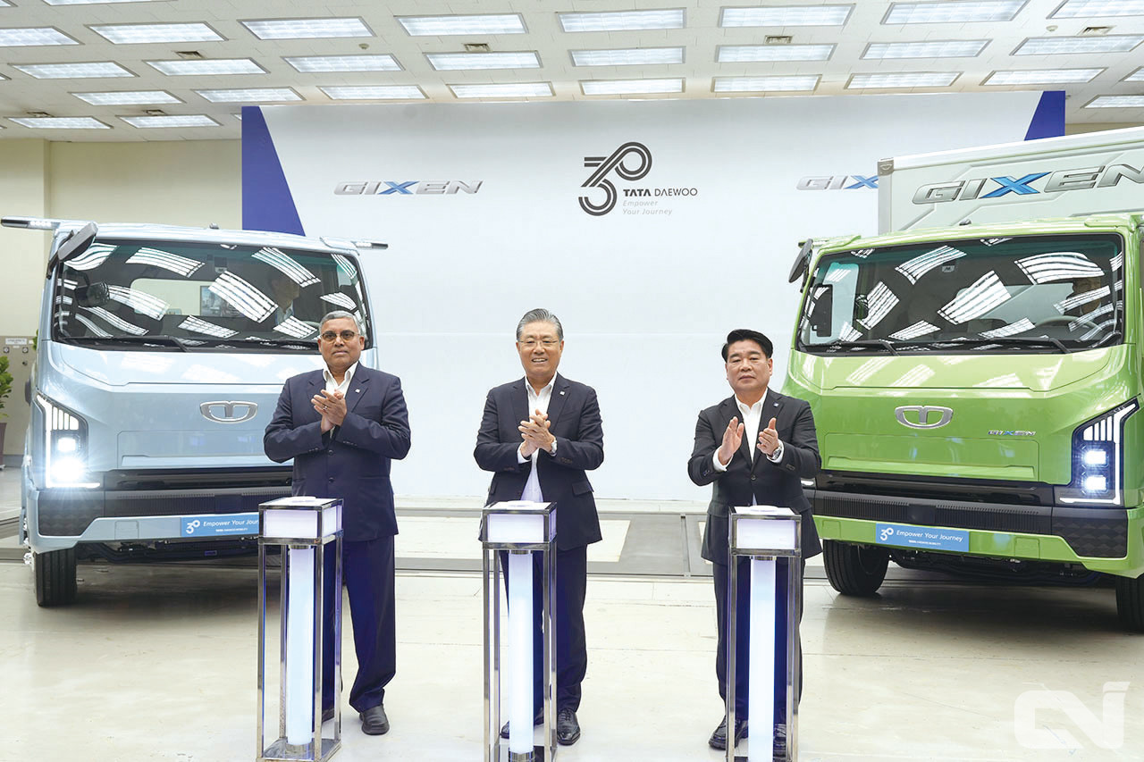 지난해 11월 타타대우모빌리티가 국내 최초 준중형 전기트럭 '기쎈'을 출시했다. 