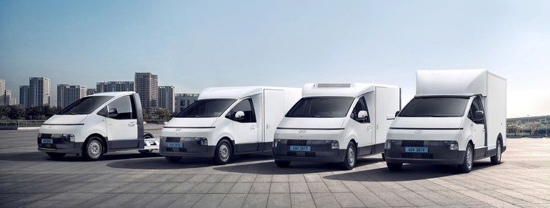 2026 ST1 샤시캡(왼쪽부터), 카고, 카고 냉동, 하이탑 모델