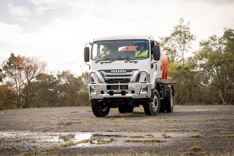 앨리슨의 전자동 변속기가 장착된 이스즈의 신형 'F시리즈' 트럭의 모습. 